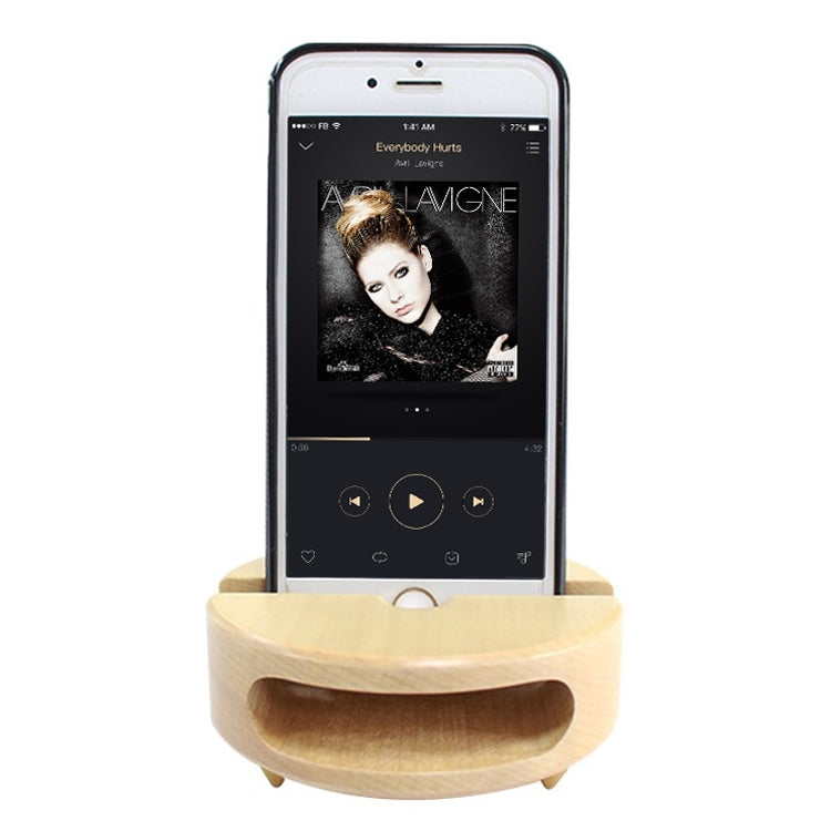 Supporto creativo in legno per smartphone
