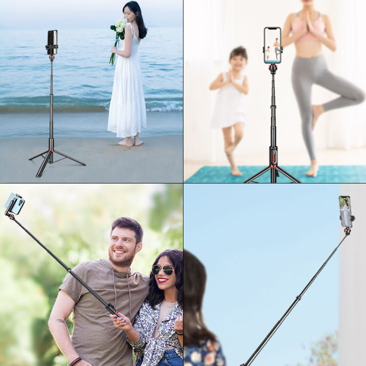 Aluminum Alloy Cell Phone Bluetooth Selfie Stick Live Floor Tripod Bracket Height: 1.5m