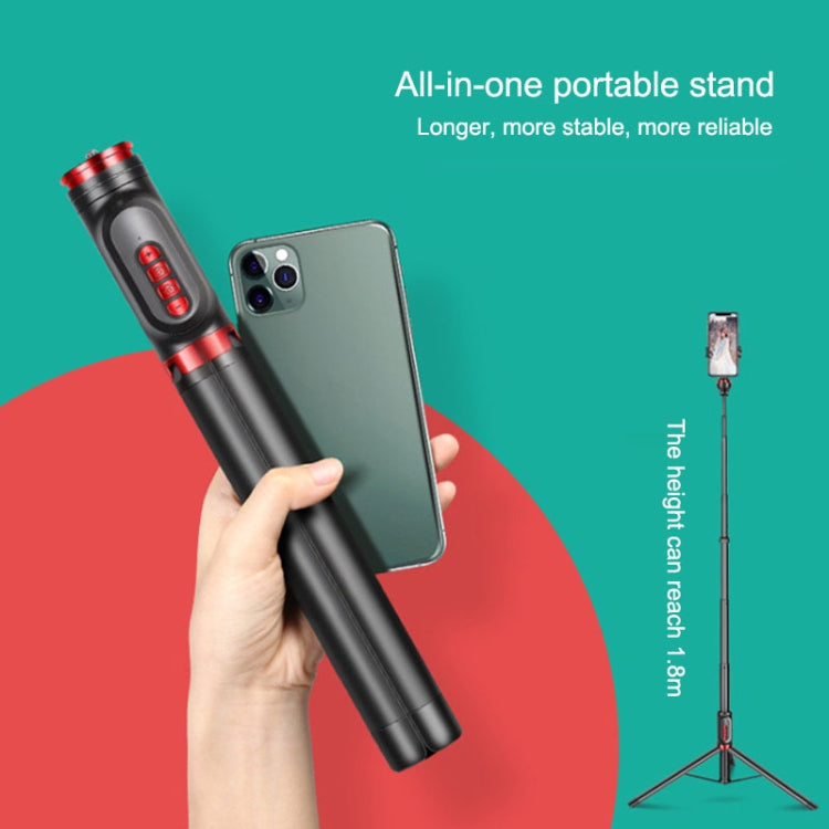 Aluminum Alloy Mobile Phone Bluetooth Selfie Stick Live Floor Tripod Bracket Height: 1.8m