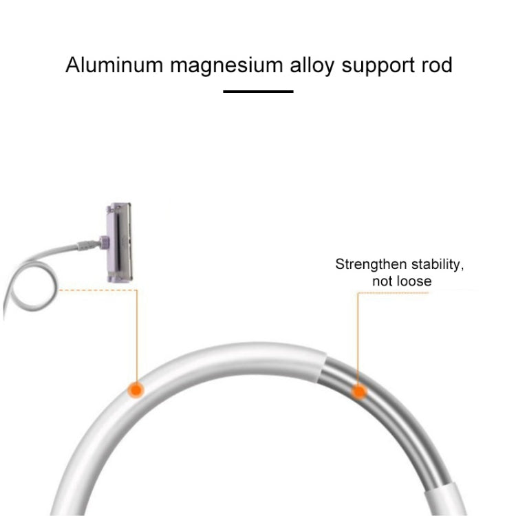 Staffa pigra a rotazione libera in lega di alluminio-magnesio Supporto universale per tablet PC per telefoni cellulari, adatto per telefoni cellulari/tablet PC da 4-12,9 pollici, lunghezza: 1 m, 1m