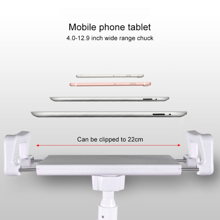 Staffa pigra a rotazione libera in lega di alluminio-magnesio Supporto universale per tablet PC per telefoni cellulari, adatto per telefoni cellulari/tablet PC da 4-12,9 pollici, lunghezza: 1 m, 1m