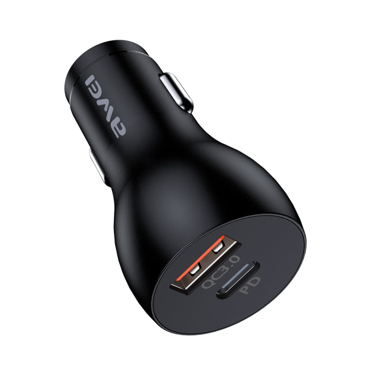 Caricabatteria da auto awei C-822 18W PD 8 pin + 18W QC 3.0 interfaccia USB, C-822