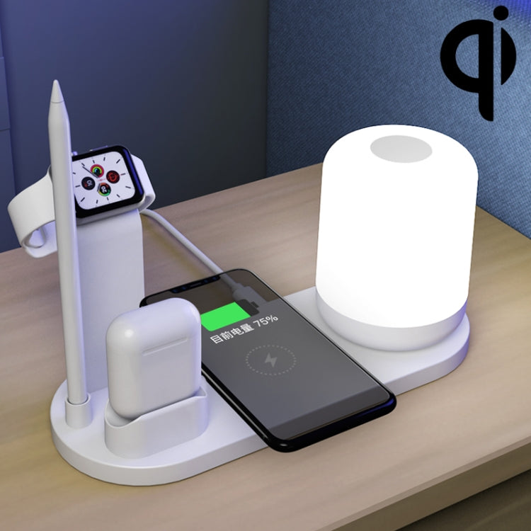 Caricatore wireless 10W con lampada e porte USB