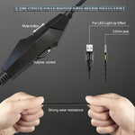 ONIKUMA K19 Cuffie da gioco regolabili con luce a spina singola con microfono