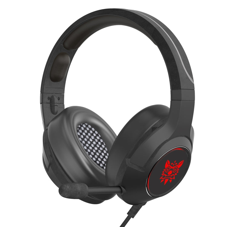 ONIKUMA K9 Cuffie da gioco regolabili RGB a spina singola con microfono