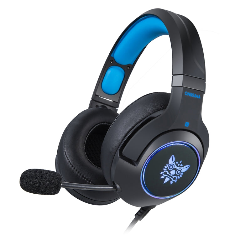 ONIKUMA K9 Cuffie da gioco regolabili RGB a spina singola con microfono