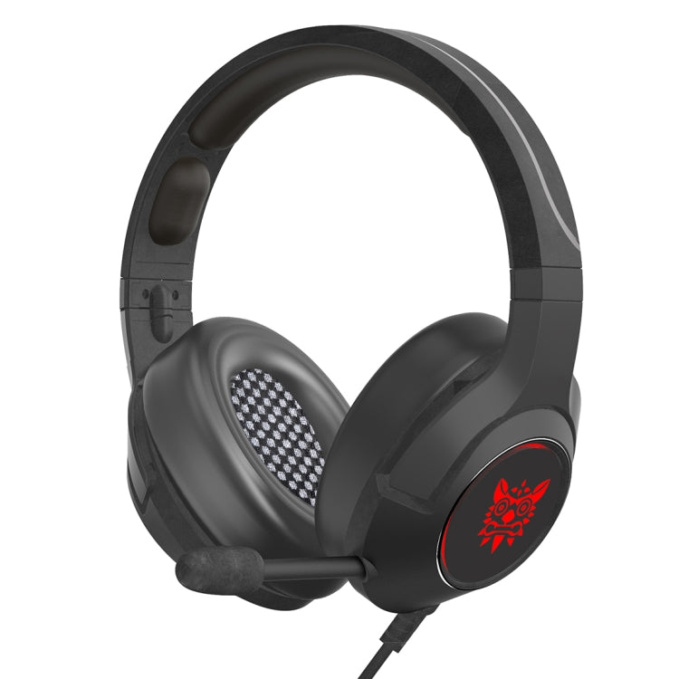 ONIKUMA K9 Cuffie da gioco regolabili RGB a spina singola con microfono