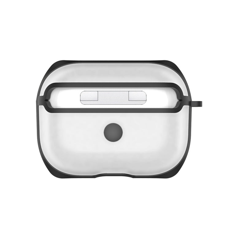 APC001 Per AirPods Pro PC + custodia protettiva trasparente per auricolari in TPU con gancio