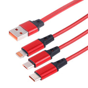 Cavo di ricarica dati USB 3 in 1 retrattile