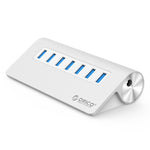 HUB ORICO M3H7-V1 in lega di alluminio 7 porte USB 3.0 con alimentatore da 30 W, M3H7-V1