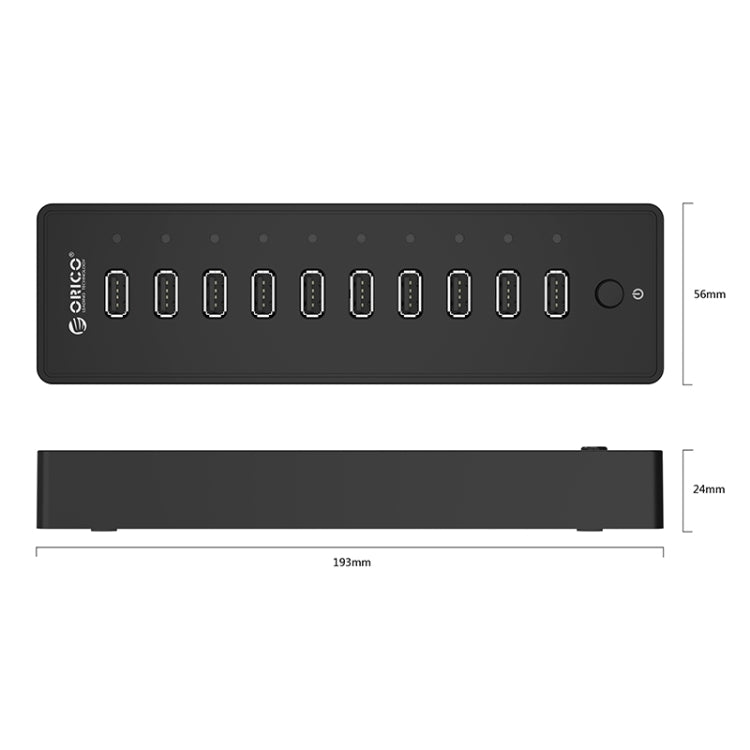 HUB ORICO P10-U2-V1 10 porte USB 2.0, USB 2.0