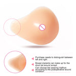 AS7 Forma a spirale Riabilitazione postoperatoria Seni finti Cuscinetto per seno in silicone Copricapezzoli 450 g/Destra, 450g/Right