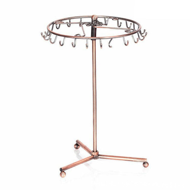 Retro scaffale girevole per esposizione di gioielli, collana, braccialetto, sciarpa, pendente