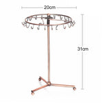 Retro scaffale girevole per esposizione di gioielli, collana, braccialetto, sciarpa, pendente
