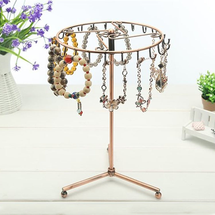 Retro scaffale girevole per esposizione di gioielli, collana, braccialetto, sciarpa, pendente