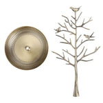 Espositore per gioielli, collana, orecchini, orecchini a forma di albero di uccellino