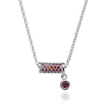Collana con pendente a vita piccola in argento sterling S925 moda donna