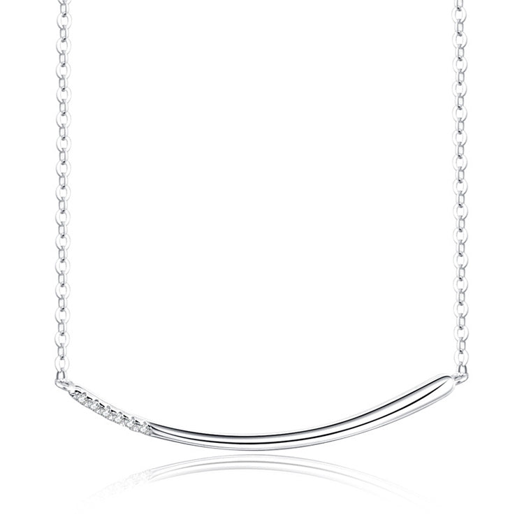 Collana a catena clavicolare con ciondolo a vita piccola in argento sterling S925 moda donna