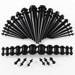 Set di accessori 14G-00G per espansione auricolare unisex in acrilico da 36 pezzi