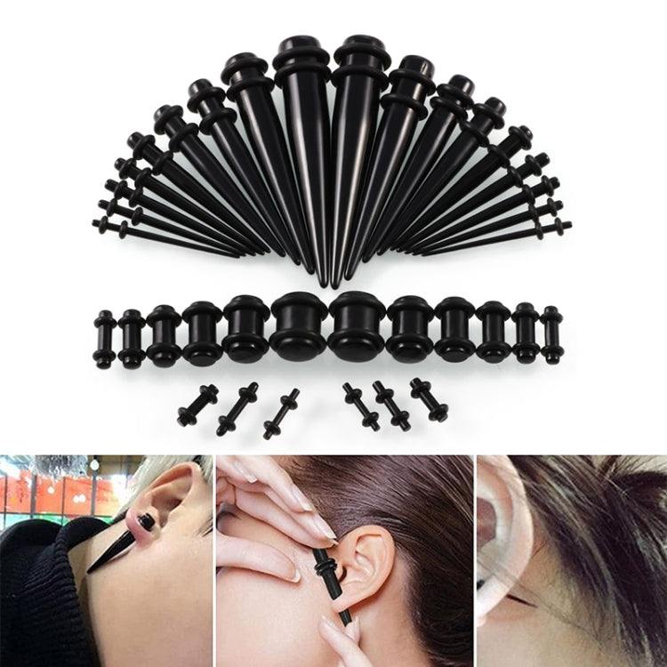 Set di accessori 14G-00G per espansione auricolare unisex in acrilico da 36 pezzi