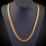 Collana personalità serpente piatto neutro moda minimalista (oro)