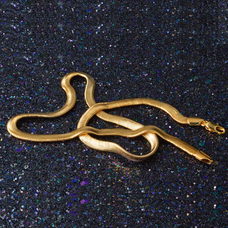Collana personalità serpente piatto neutro moda minimalista (oro)