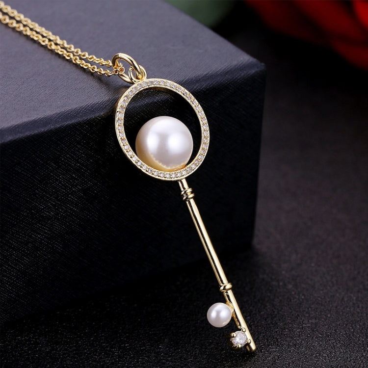 Collana chiave con perline a forma di diamante di tendenza estiva per donna