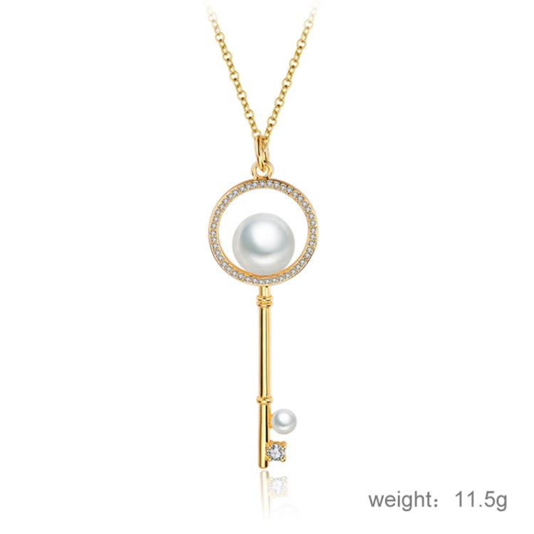 Collana chiave con perline a forma di diamante di tendenza estiva per donna
