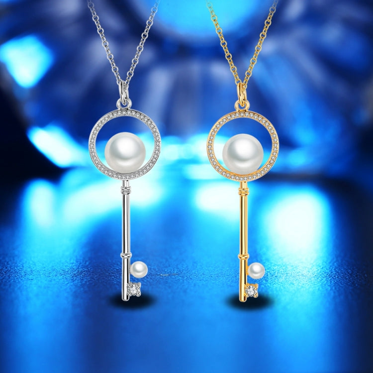 Collana chiave con perline a forma di diamante di tendenza estiva per donna