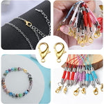 1000 accessori per gioielli fai da te da 12 mm, artigli di aragosta in lega di alta qualità, 1000 PCS