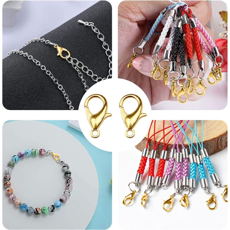 1000 accessori per gioielli fai da te da 12 mm, artigli di aragosta in lega di alta qualità, 1000 PCS