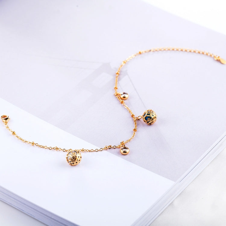 Bracciale tutto-fiammifero regolabile con zirconi e perline da donna alla moda Bracciale placcato in oro per matrimonio sposa (oro)