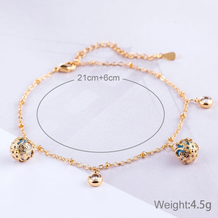 Bracciale tutto-fiammifero regolabile con zirconi e perline da donna alla moda Bracciale placcato in oro per matrimonio sposa (oro)