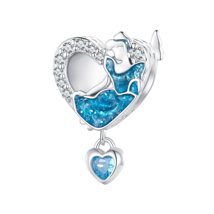 SCC2533 Collana in argento sterling S925 Accessori ciondolo Prom Girl a forma di cuore Perline fai da te, SCC2533