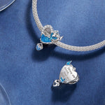 SCC2533 Collana in argento sterling S925 Accessori ciondolo Prom Girl a forma di cuore Perline fai da te, SCC2533