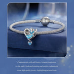 SCC2533 Collana in argento sterling S925 Accessori ciondolo Prom Girl a forma di cuore Perline fai da te, SCC2533