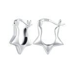SCE1615 Orecchini a stella semplici versatili in argento sterling S925, SCE1615