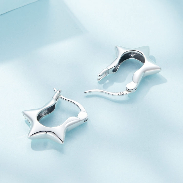 SCE1615 Orecchini a stella semplici versatili in argento sterling S925, SCE1615