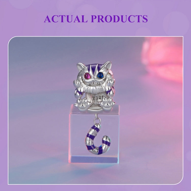 SCC2529 Sterling Silver S925 Fantasy Magic Cat Ciondolo Accessori Bracciale fai da te Perline, SCC2529