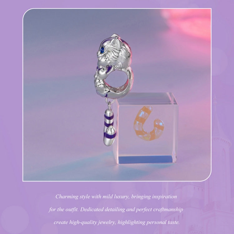 SCC2529 Sterling Silver S925 Fantasy Magic Cat Ciondolo Accessori Bracciale fai da te Perline, SCC2529