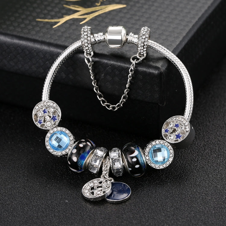 Braccialetti con perline di moda stile etnico Boho cielo blu stella luna da 18 cm, 18cm