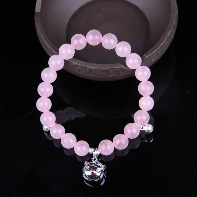 Bracciale con perline di granato accessorio per gioielli di moda, Garnet, Blue Sandstone & Calabash, Red Agate & Buddha Head, Aquamarine & Longevity Lock, White Jade, Pink Crystal & Cat, Pink Crystal & Elephant & Fish, Red Agate & Elephant             ...