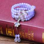 Bracciale con perline di granato accessorio per gioielli di moda, Garnet, Blue Sandstone & Calabash, Red Agate & Buddha Head, Aquamarine & Longevity Lock, White Jade, Pink Crystal & Cat, Pink Crystal & Elephant & Fish, Red Agate & Elephant             ...