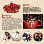 Bracciale con perline di granato accessorio per gioielli di moda, Garnet, Blue Sandstone & Calabash, Red Agate & Buddha Head, Aquamarine & Longevity Lock, White Jade, Pink Crystal & Cat, Pink Crystal & Elephant & Fish, Red Agate & Elephant             ...
