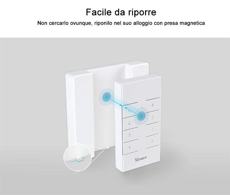 Telecomando smart wireless Sonoff RM433 con base inclusa 6920075727630 IM190328001 6920075727623 IM190314042 K072
