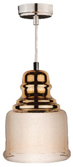 Lampadario in vetro dorato e ambra 1xE27 8698553608273 4102360 K075