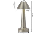 Lampada da tavolo dimmerabile color argento 1208_S 5907451356890 K298