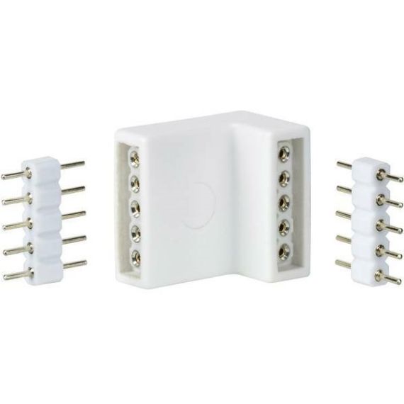 Connettore angolare per strisce LED 5 pin Paulmann - confezione da 4