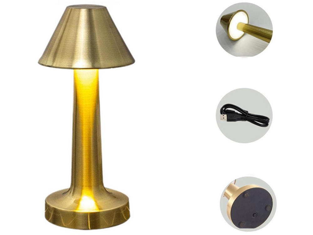 ​Lampada da tavolo dimmerabile color oro 1208_Z 5907451356883 K496
