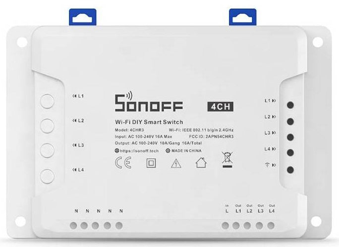 ​Interruttore smart wifi 4 canali con controllo RF 6920075775822 4CHR3 K578